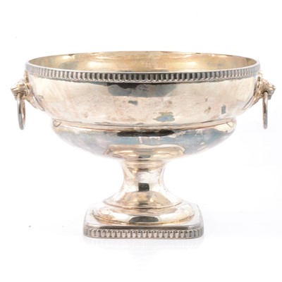 Lot 230 - Silver pedestal rose bowl, HA, Sheffield 1930.