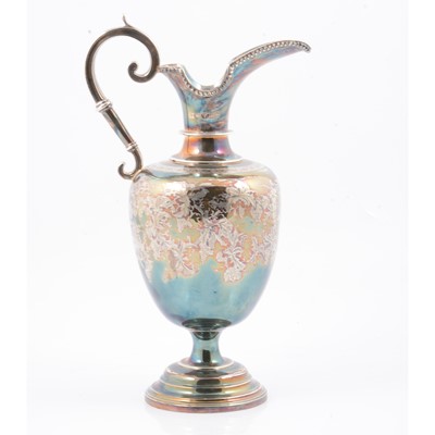 Lot 240 - Victorian silver ewer, John & Edward Barnard, Sheffield 1888.