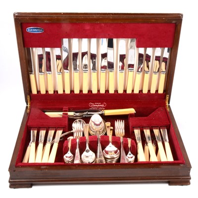 Lot 279 - Elkington silver plated canteen of cutlery