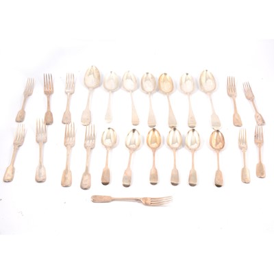 Lot 256 - Matched set of silver cutlery