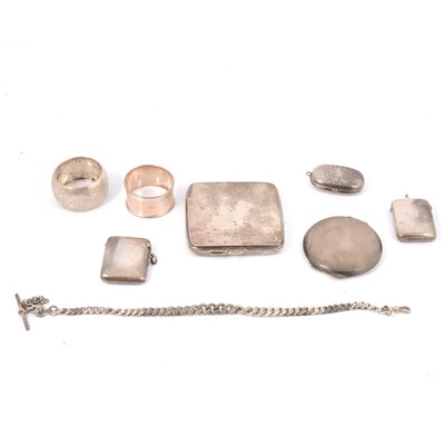 Lot 259 - Silver cases, etc.