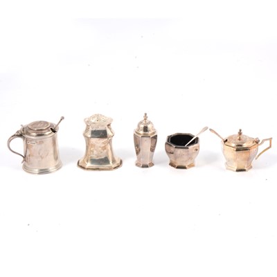 Lot 239 - Silver condiments