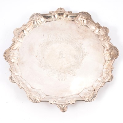 Lot 211 - George III silver salver