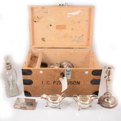 Lot 214 - Glass gluck decanter, etc.