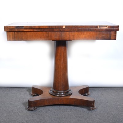 Lot 563 - Victorian rosewood card table
