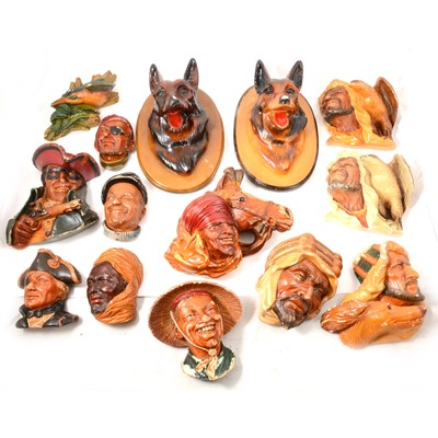 Lot 68 - Collection of Bosson's plaster wall plaques.