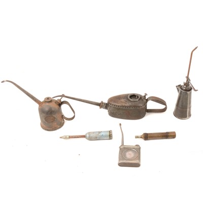 Lot 84 - Four old oil cans