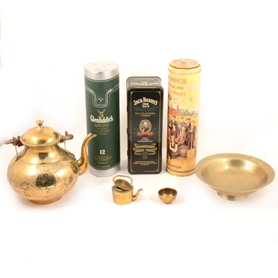 Lot 204 - Four boxes of metalware.