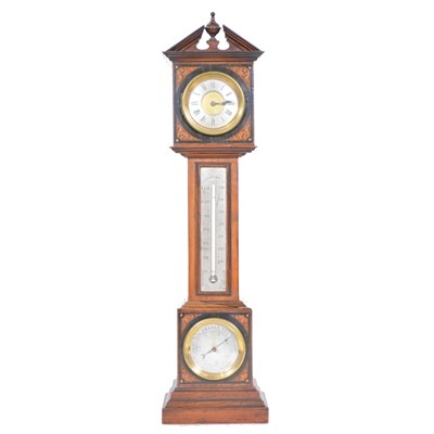 Lot 275 - Miniature table clock, designed as a longcase clock
