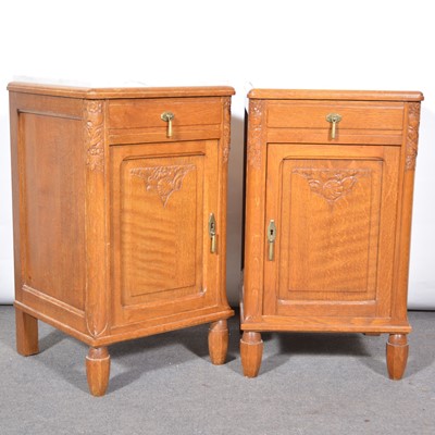 Lot 403 - Pair of French Art Deco bedside tables
