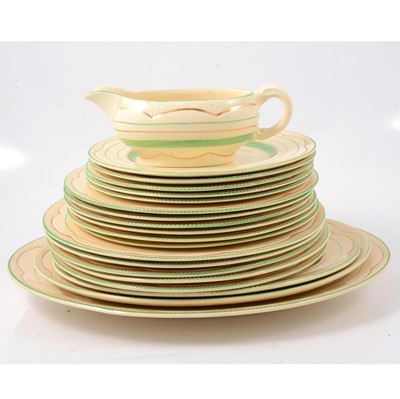 Lot 35 - Clarice Cliff Newport Pottery part dinner service