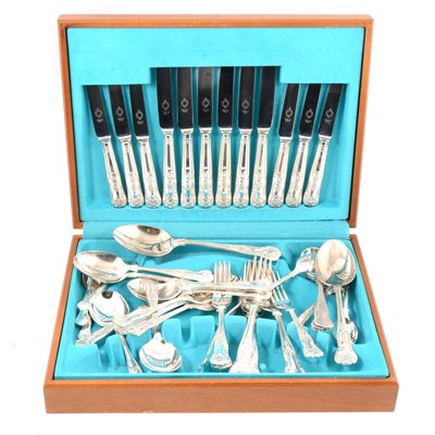 Lot 276 - Silver plated canteen of cutlery