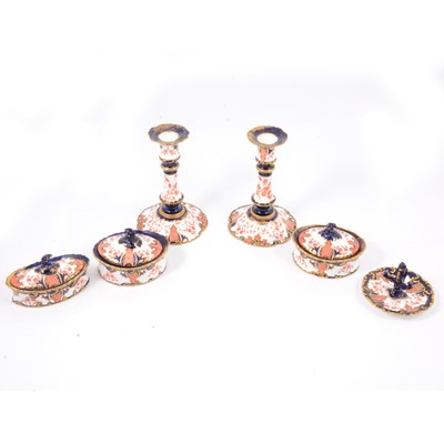 Lot 19 - Royal Crown Derby dressing table set