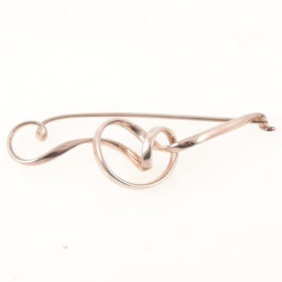 Lot 294 - Torun Buler-Hube for Georg Jensen - silver Forget-Me-Knot brooch, 384