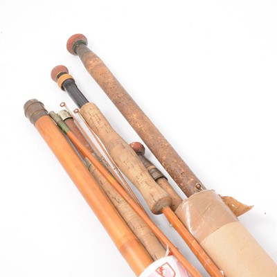 Lot 164 - J.J.S. Walker, 'The Lennox' split cane fishing rod, and others.