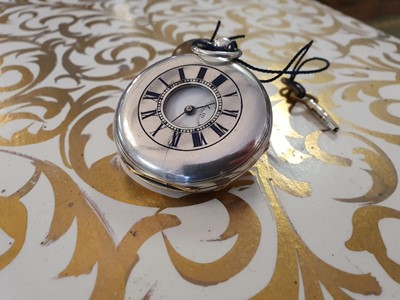 Lot 313A - An Edwardian silver and enamel half hunter pocket watch