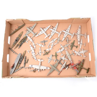 Lot 217 - One tray of loose Dinky Toys aircraft etc