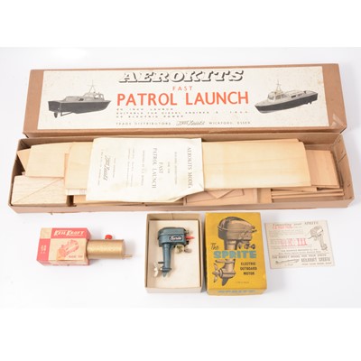 Lot 183 - KeilKraft Aerokits fast Patrol Launch kit and two motors.