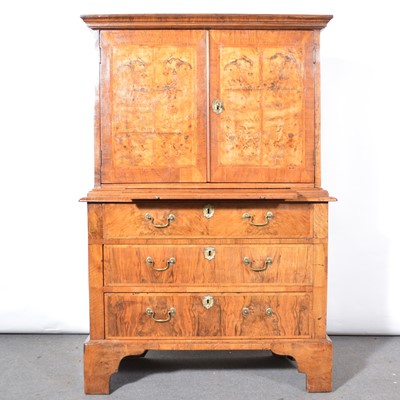 Lot 461 - George II walnut cabinet