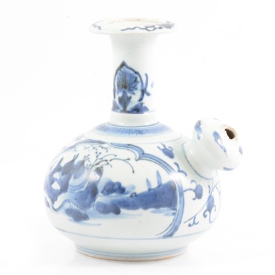 Lot 40 - Chinese porcelain blue and white ewer, Ming style