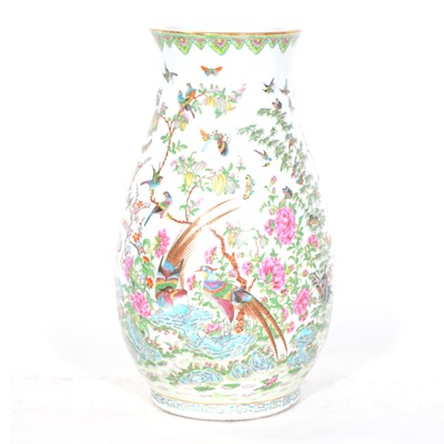 Lot 88 - Large Cantonese porcelain vase