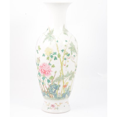 Lot 92 - Chinese porcelain polychrome vase, six character Guangxu marks.