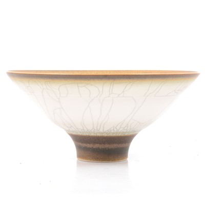 Lot 189 - David James White - a studio porcelain bowl.