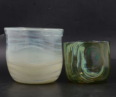 Lot 181 - George Elliott of Bewdley -, two studio glass vessels, 1977/78.