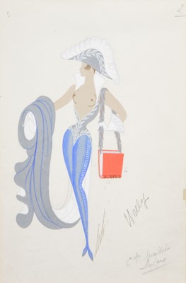 Lot 359 - Romain de Tirtoff (Erte) - Costume design for the Bal Tabarin, Paris.