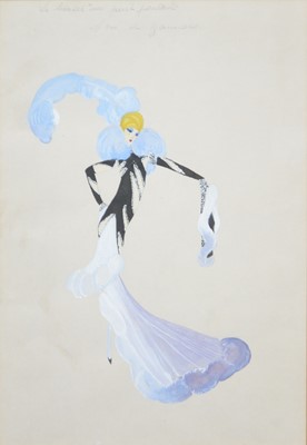 Lot 358 - Jose de Zamora - Costume design for Les Coins des Baisers, Folies-Bergere.