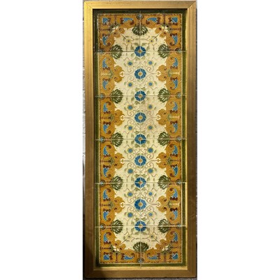 Lot 145 - A Victorian twelve-tile decorative panel, and a quantity of others.