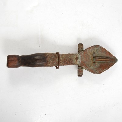 Lot 171 - African Tribal statue with lozenge face.
