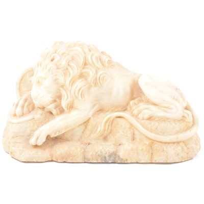 Lot 133 - After Bertel Thorvaldsen, Lion of Lucerne