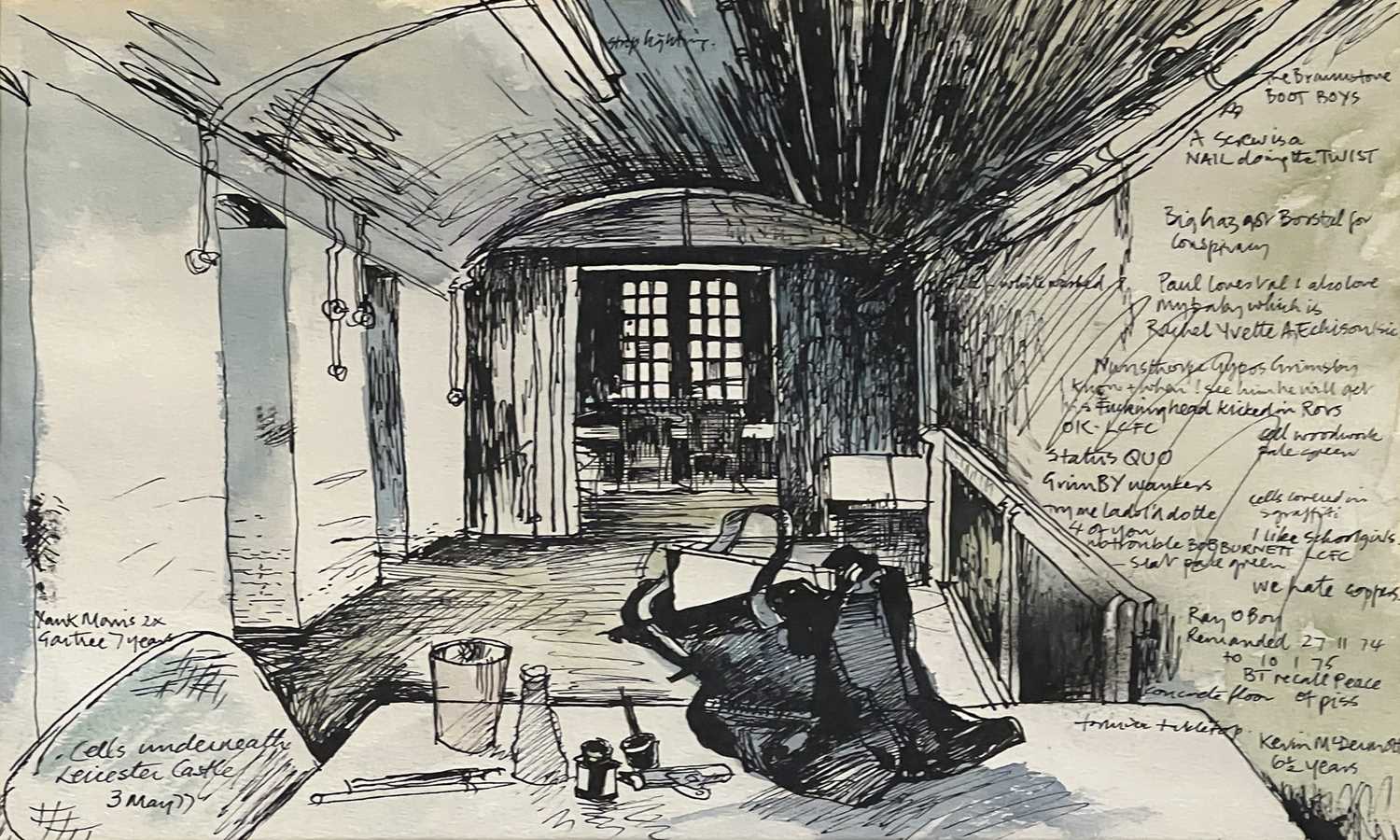 Lot 214 - Rigby Graham, Cells underneath Leicester Castle