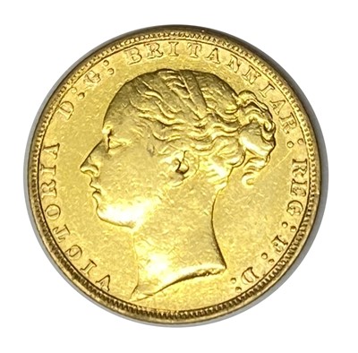 Lot 4 - Queen Victoria gold Sovereign coin, 1884