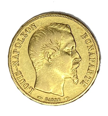 Lot 116 - French Republic 20 Franc gold coin, 1852