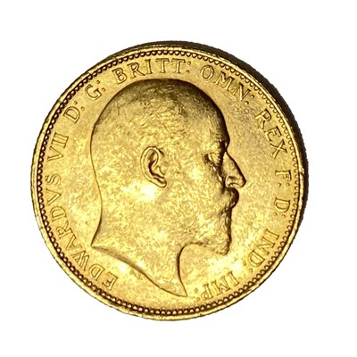 Lot 17 - Edward VII gold Sovereign coin, 1902, Sydney mint