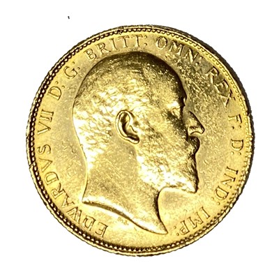 Lot 25 - Edward VII gold Sovereign coin, 1908, Sydney mint