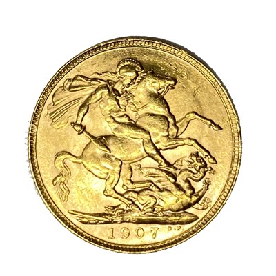 Lot 24 - Edward VII gold Sovereign, 1907, Perth mint
