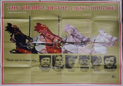 Lot 129 - Two UK quad film posters, The Lord of the Rings (1978) and The Charge of the Light Brigade (1968)