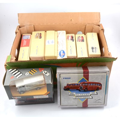 Lot 164 - Corgi Classics die-cast models; mostly bus models all boxed.