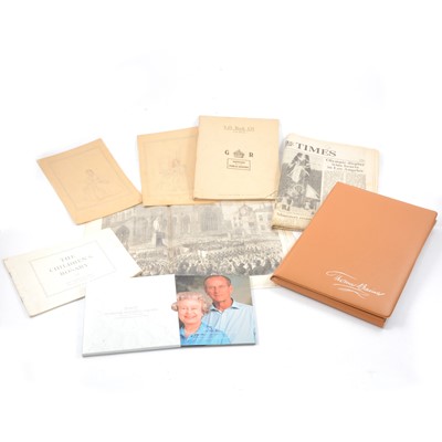 Lot 81 - Ephemera, Commemorative coin set, etc