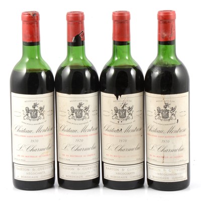 Lot 266 - Ch Montrose, Saint-Estephe, 1970, 4 bottles.