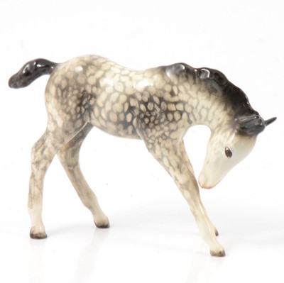 Lot 4 - Beswick Foal (Large, Head Down), model No. 947, rocking horse grey gloss