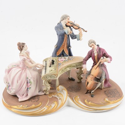 Lot 5 - Capodimonte figural group - The Concerto