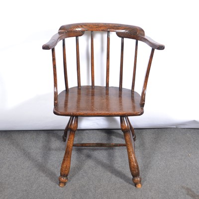 Lot 243 - Oak, ash and beech stick back chair