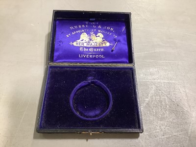 Lot 106 - Tho's Russell & Son - an 18 carat gold full hunter pocket watch with original box and certificate.