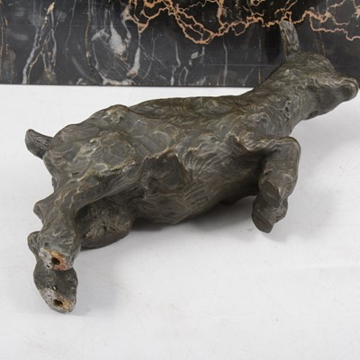 Lot 1015 - Joseph d'Aste, an Art Deco patinated spelter group
