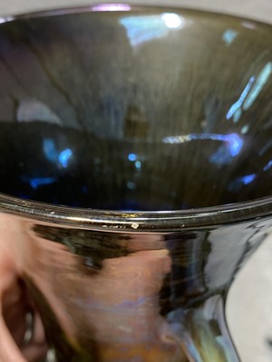 Lot 1008 - Richard Joyce for Pilkington's Royal Lancastrian, a lustre twin handled vase, 1917