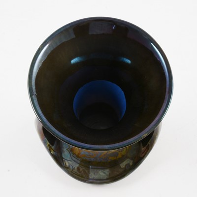 Lot 1008 - Richard Joyce for Pilkington's Royal Lancastrian, a lustre twin handled vase, 1917